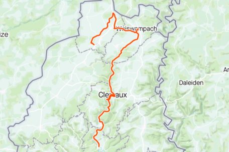 Die Daten der Sport-Tracking-App Strava der Route A: Aus 36 km wurden wegen ungewollter Umwege 40 km