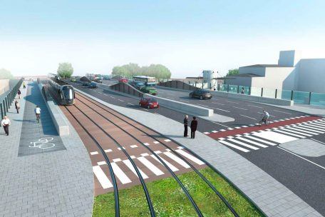 So soll der Pont Büchler nach der Fertigstellung aussehen