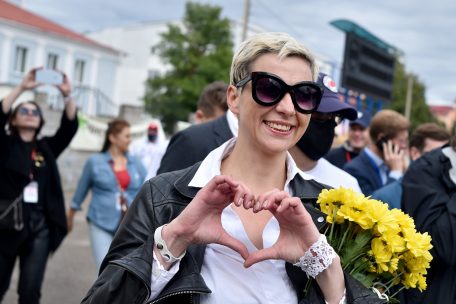 Oppositionsikone Maria Kolesnikowa&nbsp;drohen nun f&uuml;nf bis zehn Jahre Arbeitslager