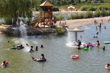 Blaualgen / Wasserwirtschaftsamt sperrt Baggerweiher in Remerschen