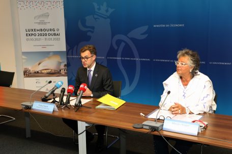 Wirtschaftsminister Franz Fayot und Generalkommissarin Maggy Nagel