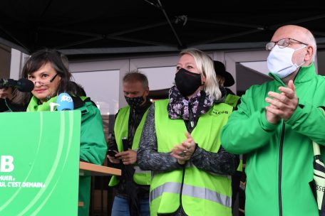 Céline Conter (LCGB) attackierte die Direktion und den neuen Besitzer heftig