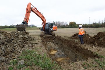 Archäologische Sondierungsgrabungen / Überreste aus gallorömischer Zeit in Gasperich vermutet