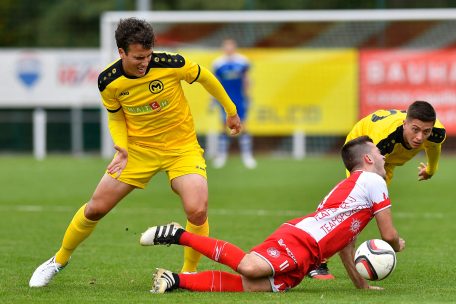 Coupe de Luxembourg / Claudio Lomardelli und Tim Lehnen mit Nörtzingen zu Besuch auf der Escher „Grenz“