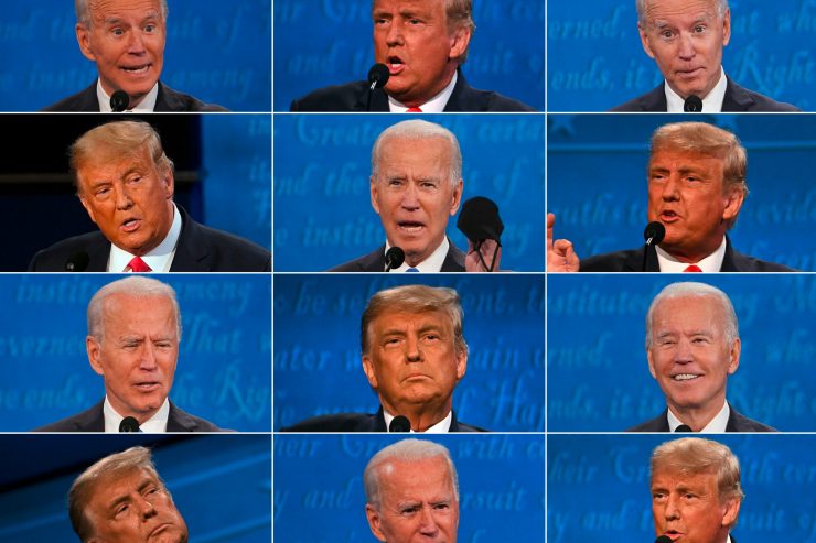 Fernsehdebatte / Trump und Biden blieben in ihren Rollen