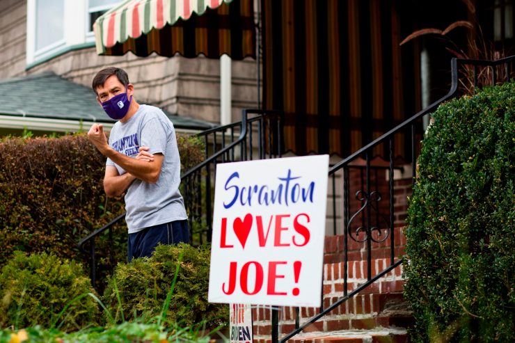 US-Wahlen / In Bidens Geburtsstadt Scranton strahlen die Trump-Anhänger Optimismus aus