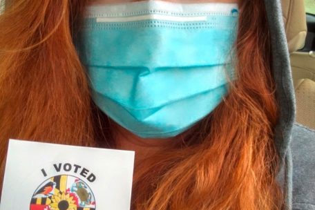 Ein Nervenb&uuml;ndel: Amy Rock hat ihre Stimme in Maryland bereits vor einer Woche im &bdquo;Early Voting&ldquo; abgegeben