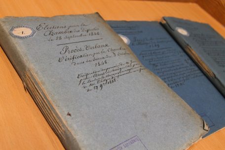 Dokument von 1848: In dem Jahr musste der Gro&szlig;herzog demokratischen Reformen in Luxemburg zustimmen und die St&auml;ndeversammlung durch eine frei gew&auml;hlte Abgeordnetenkammer ersetzen&nbsp;