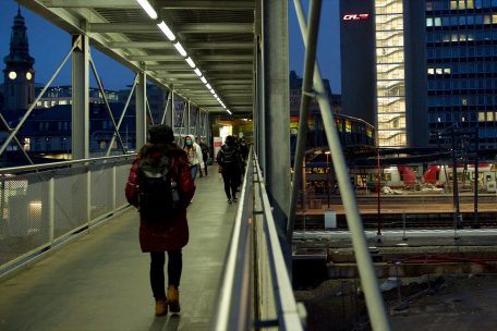 Das Drogengesch&auml;ft hat sich inzwischen auch auf die Passerelle verlagert
