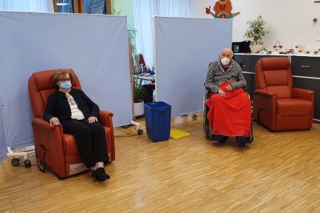Nach der Impfung ging es beiden Senioren gut