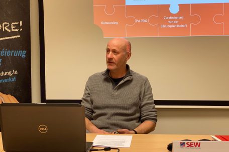 Jules Barthel strebt eine engere Zusammenarbeit mit anderen Gewerkschaften, Sch&uuml;ler- und Elternvertretern an