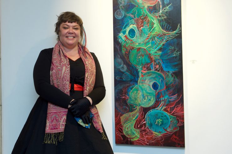 „Schëfflenger Konschthaus“  / Die Malerin Anne Lindner betreibt grafische Traumdeutung