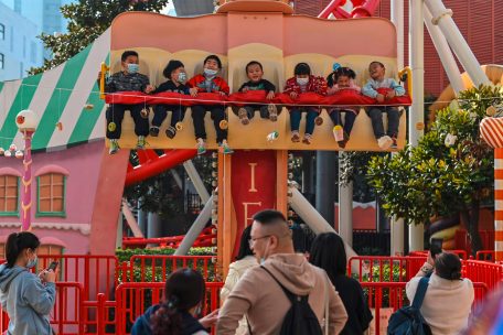 Vergn&uuml;gungspark in Wuhan im Februar 2021