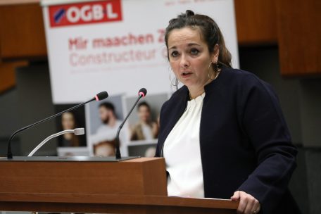 OGBL-Präsidentin Nora Back appellierte an die Regierung, im Sozialdialog nach Lösungen zur Überwindung der Krise und ihrer Folgen zu suchen