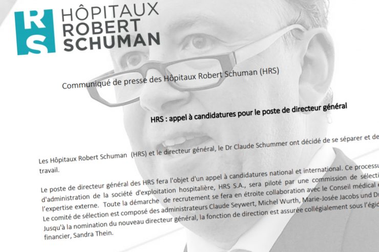 Kliniken / Aus Schummers Beurlaubung werden „getrennte Wege“: HRS suchen neuen Generaldirektor