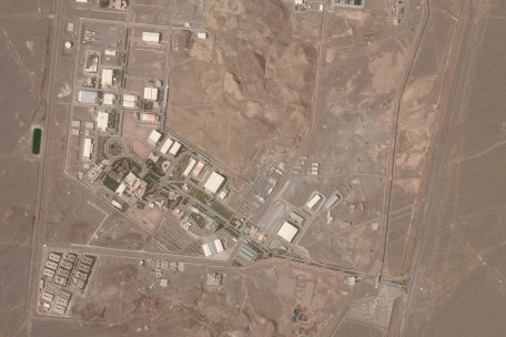 Das Satellitenfoto von Planet Labs Inc. zeigt die iranische Nuklearanlage Natans am 7.4.2021. In der iranischen Atomanlage Natans ist es nach Angaben der staatlichen Atomorganisation AEOI in der Nacht zum 11.4.2021 zu einem &bdquo;Zwischenfall&ldquo; gekommen
