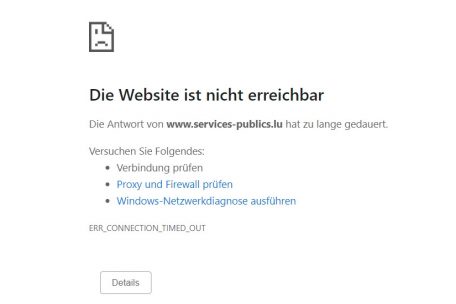 impfen.lu / „Die Website ist nicht erreichbar“: Online-Registrierung mit Startschwierigkeiten