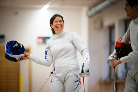 Ganz wird Lis Rottler-Fautsch in Zukunft nicht auf das Fechten verzichten