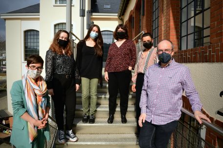 V.l.n.r.: Delphine Harmant, Laurie Dalle-Nogare, Mara Daro, Christelle Guillembert, Suzie Boulmedais und Guy Assa