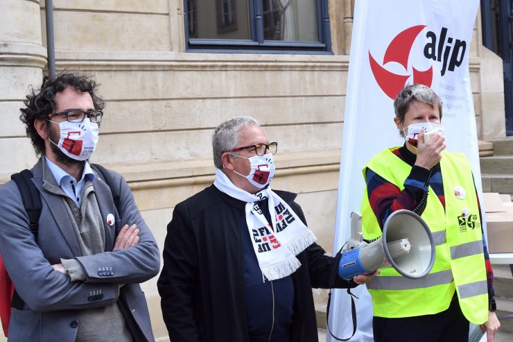 Pressefreiheit / Protestierende Journalisten fordern Auskunftsrecht von Luxemburgs Behörden