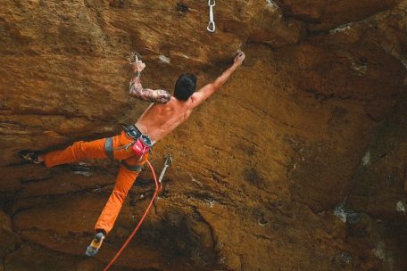 F&uuml;r die Schl&uuml;sselstelle ben&ouml;tigte Jay Hoffmann 16 bis 18 Versuche bis zum Durchstieg