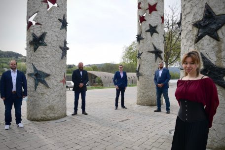 V.l.: Marc Goergen, Daniel Fr&egrave;res, Sven Clement, Starsky Flor, Rebecca Lau