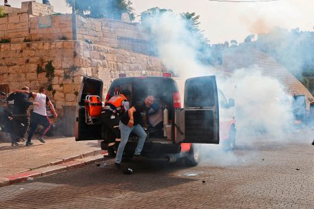 Naher Osten / Israel fliegt Luftangriffe auf Gaza, nachdem die Hamas Jerusalem mit Raketen beschossen hatte
