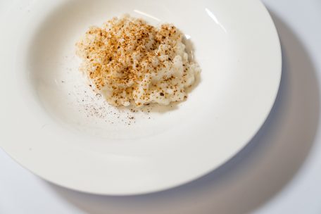 Chef Carlo Craccos Dessert-Risotto ist ein fein aromatisierter Milchreis