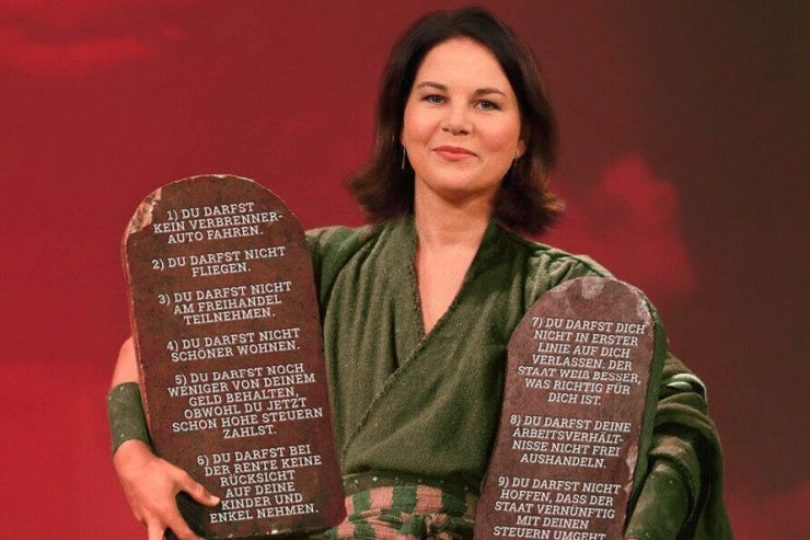 Mediendebatte / Annalena Baerbock als Prophet: Durch ihre fade Werbekampagne entblößt die INSM eigene Ängste