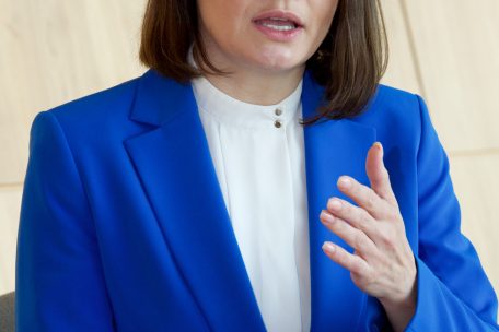 21062021, Luxembourg-Kirchberg, European Convention Center Luxembourg, Place de l'Europe 4, Portraits de Svetlana Tichanowskaja (Militante des droits civiques), &copy; Editpress/Fabrizio Pizzolante