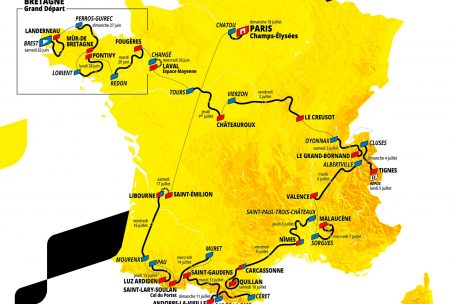 Der diesjährige Etappenplan der Tour de France