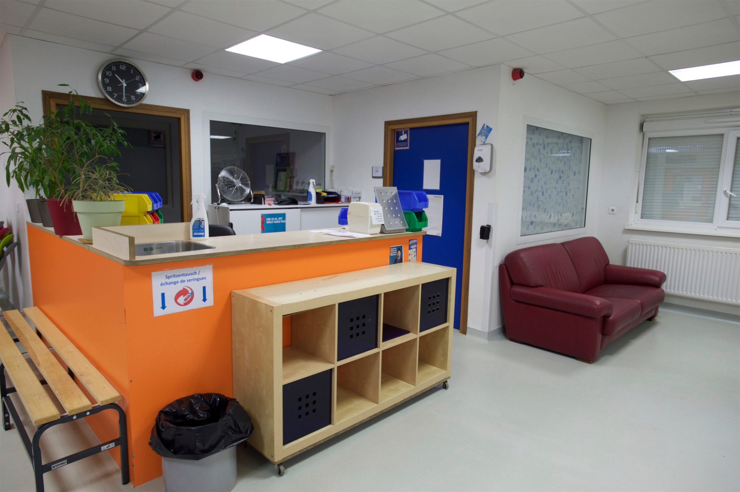 Das Büro der Sozialarbeiter im Abrigado