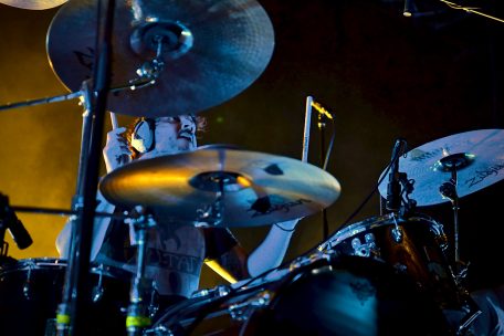 Schlagzeuger Sacha Hanlet ist dank seiner Residenz zurzeit Stammgast in der Kulturfabrik