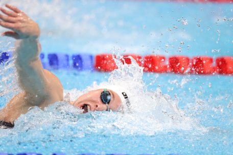 Tokyo 2020 / Einmal Luft holen: Julie Meynen geht heute über 50 m Freistil an den Start