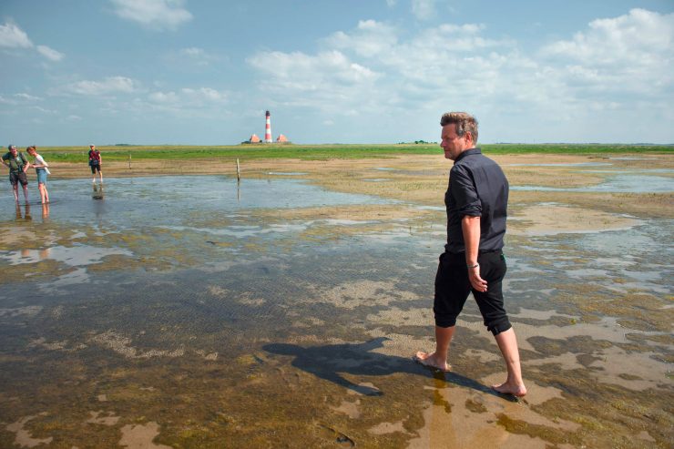 Deutschland / Mit dem Grünen Robert Habeck im Norden auf Wahlkampftour