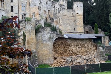 Sehenswürdigkeit / Mauerteil der Burg Beaufort eingestürzt – offenbar war eingedrungenes Wasser schuld
