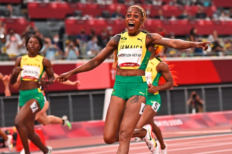 Tokyo 2020 / Eiszeit im Gold-Duell: Thompson-Herah vs. Fraser-Pryce 2:2