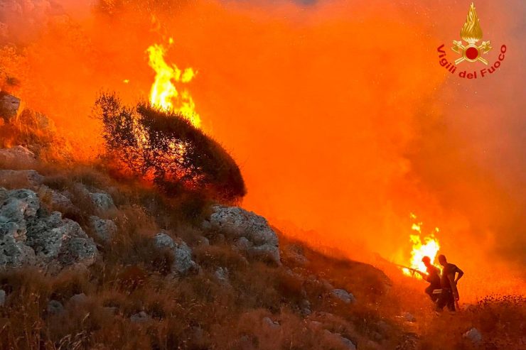 Naturkatastrophen / Brände wüten in Italien und Russland – Überflutungen in Japan
