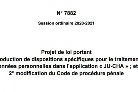 Deckblatt des „Ju-Cha“-Gesetzentwurfs