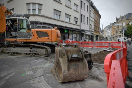 Die Arbeiten am dritten und vorerst letzten Teil des Shared-Space-Projektes in Düdelingen haben diese Woche begonnen