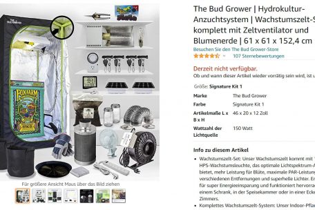 Auch f&uuml;r alle ohne &bdquo;gr&uuml;nen Daumen&ldquo;: Typisches Angebot f&uuml;r die Mini-Plantage zu Hause beim Versandh&auml;ndler Amazon