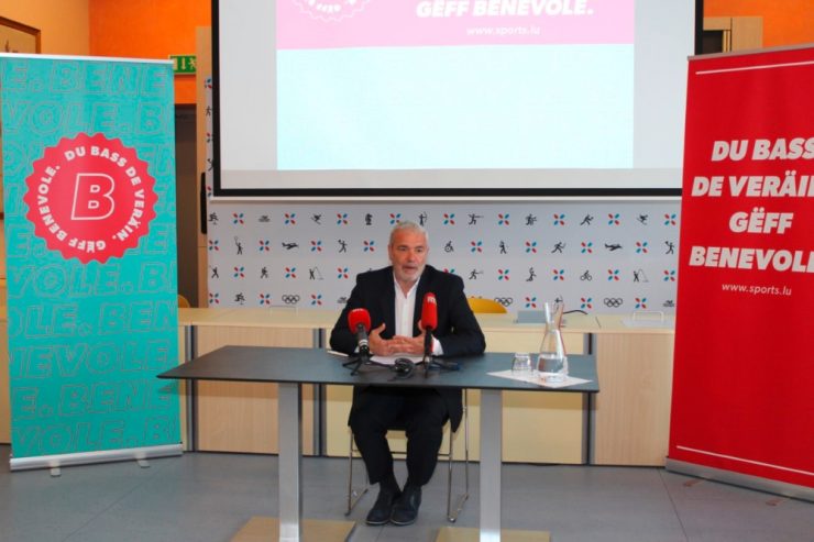 Sportministerium / Dan Kersch stellt neue Kampagne zur Förderung des Ehrenamts vor