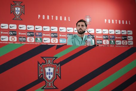 Bruno Fernandes stellte sich am Montag den Fragen bei der Pressekonferenz