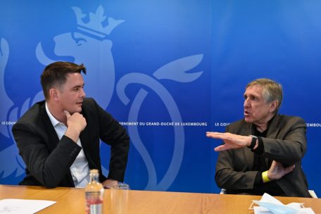 Die Minister Lex Delles und François Bausch