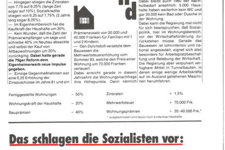 Eine Wahlwerbung der Sozialisten aus den fr&uuml;hen 80er Jahren