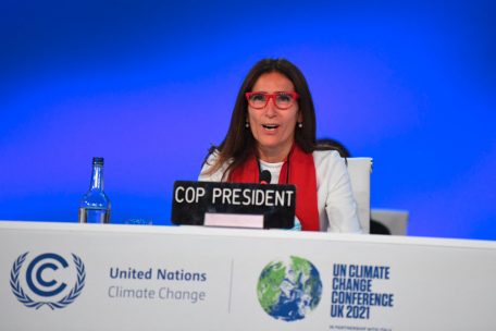 Die Pr&auml;sidentin der COP25, die chilenische Politikerin Carolina Schmidt, spricht zur Er&ouml;ffnung der UN-Klimakonferenz