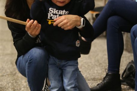 Auch die kleinen Fans sorgten am Mittwochabend f&uuml;r Stimmung