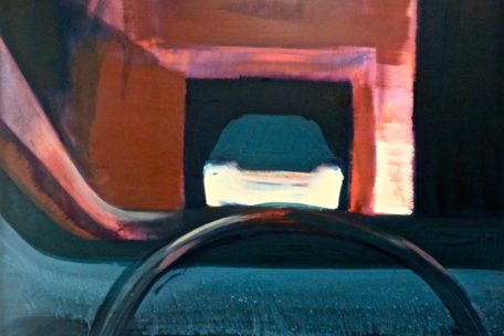 „Wait!“, huile et acrylique sur toile, 100x80