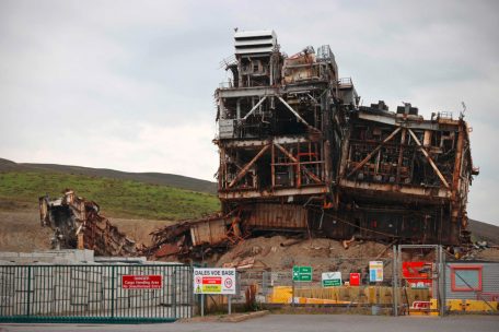 Recyclingst&auml;tte f&uuml;r eine &Ouml;lplattform im Norden Schottlands