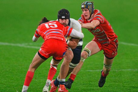 Beide Mannschaften zeigten vollen K&ouml;rpereinsatz